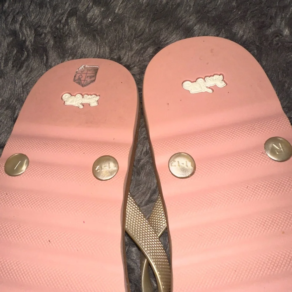 Coach Gold and Tan Signature Sandals - Picture 8 of 10